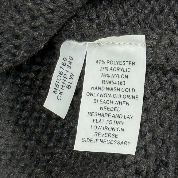 Calvin Klein Medium Striped Cozy Eyelash Knit Midi Sweater Dress Bodycon Sheath - Picture 6 of 9